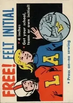 1958 Topps #NNO - Card #NNO