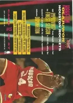 Back of Hakeem Olajuwon