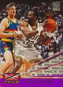 1993-94 Stadium Club #9 Beam Team Members Only Karl Malone