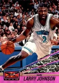1993-94 Stadium Club #15 Beam Team Members Only Larry Johnson