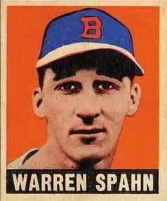 1948-49 Leaf #32 Warren Spahn
