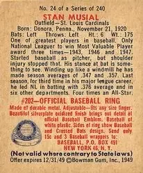 Back of Stan Musial