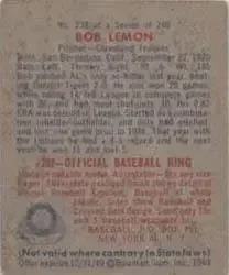 Back of Bob Lemon