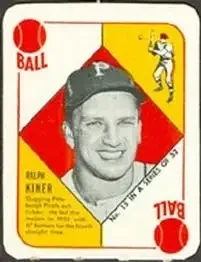 1951 Topps Red Backs #15 Ralph Kiner