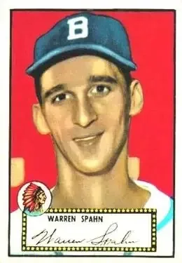 1952 Topps #33 Warren Spahn