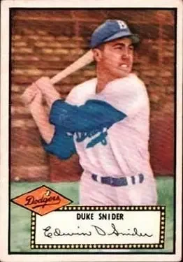 Front of Edwin "Duke" Snider