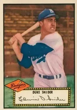 1952 Topps #37 Edwin "Duke" Snider