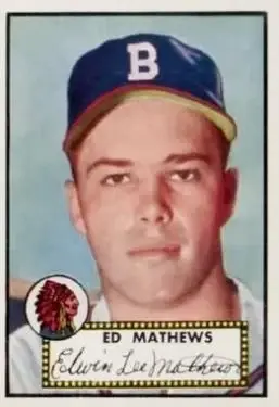 1952 Topps #407 Ed Mathews
