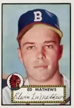1952 Topps #407 Ed Mathews
