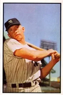 1953 Bowman Color #59 Mickey Mantle