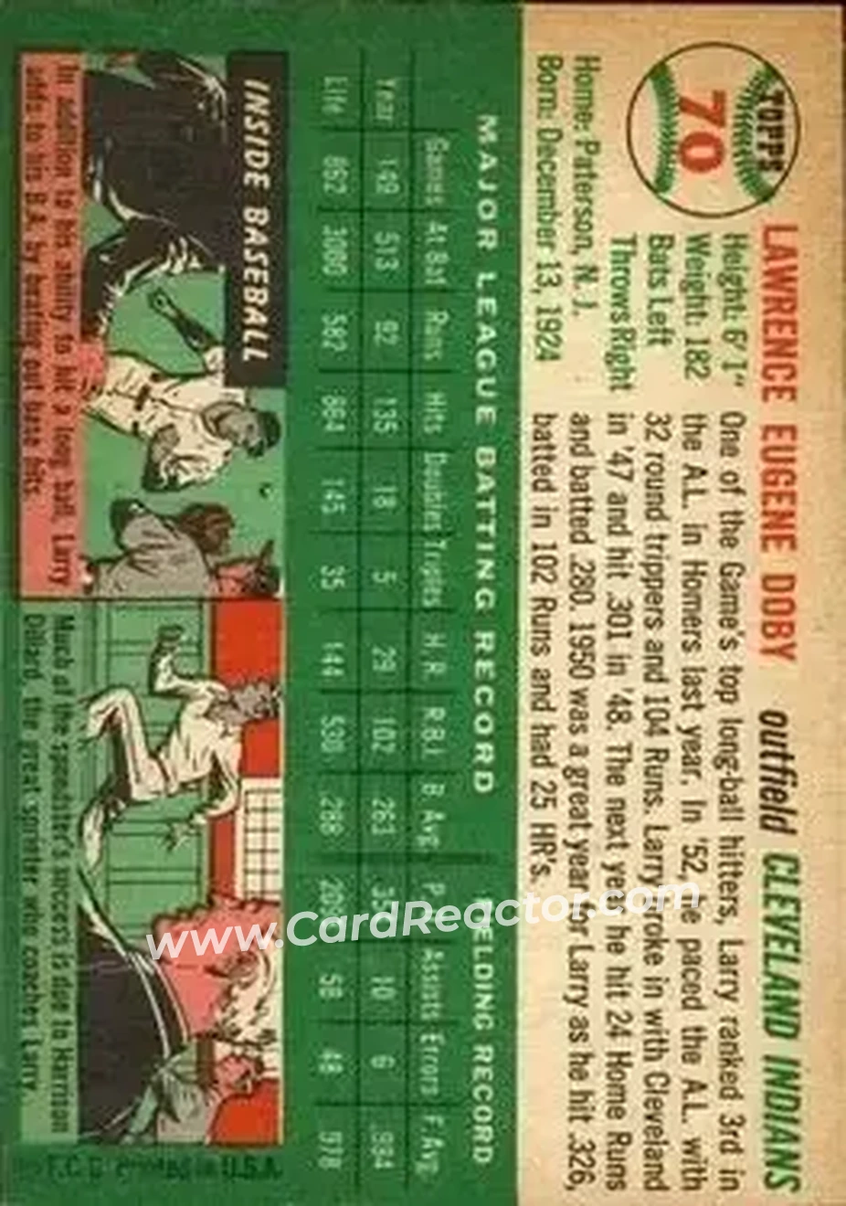 Back of Larry Doby