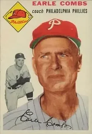 1954 Topps #183 Earle Combs