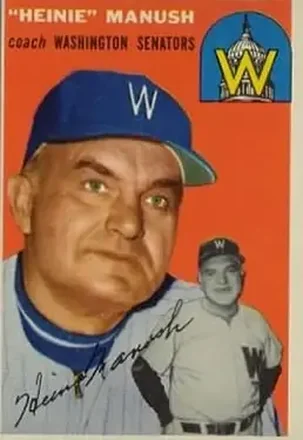 1954 Topps #187 Heinie Manush