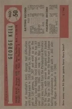 Back of George Kell