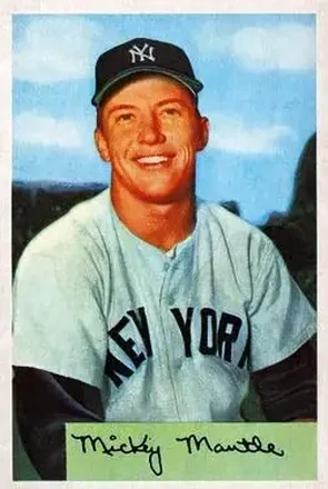 1954 Bowman #65 Mickey Mantle