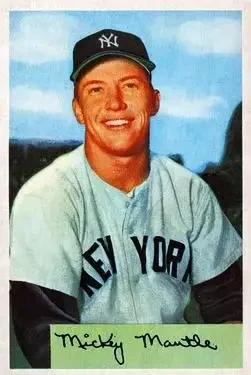 1954 Bowman #65 Mickey Mantle