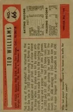 Back of Ted Williams