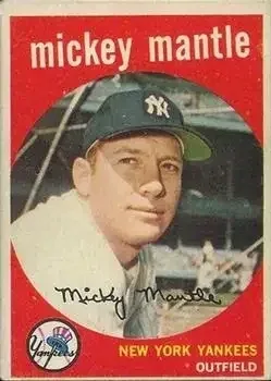 1959 Topps Venezuelan #10 Mickey Mantle