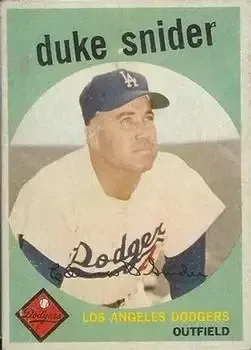 1959 Topps Venezuelan #20 Edwin "Duke" Snider
