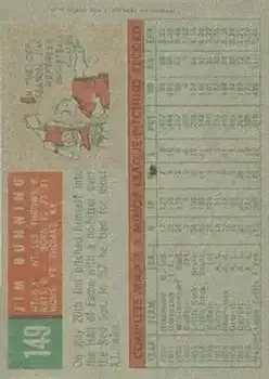 Back of Jim Bunning