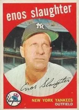 1959 Topps Venezuelan #155 Enos Slaughter