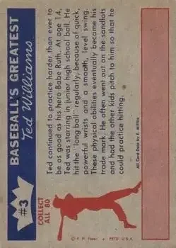 Back of Ted Williams