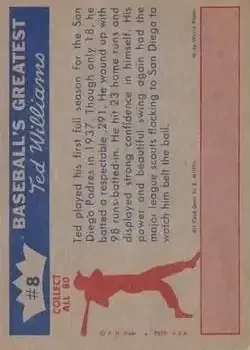 Back of Ted Williams