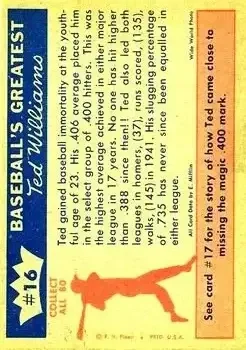 Back of Ted Williams