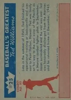 Back of Ted Williams