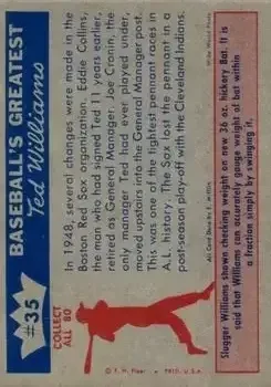 Back of Ted Williams