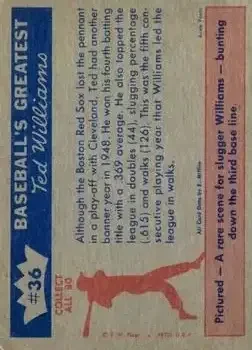 Back of Ted Williams