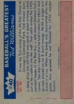 Back of Ted Williams