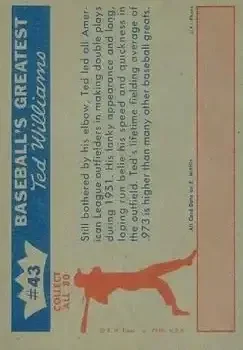 Back of Ted Williams