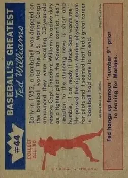 Back of Ted Williams