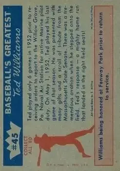 Back of Ted Williams
