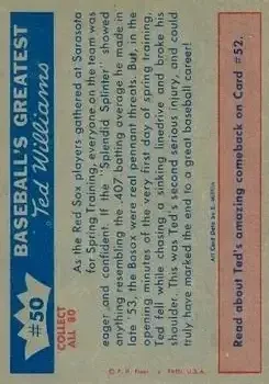Back of Ted Williams