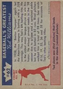 Back of Ted Williams