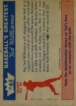 Back of Ted Williams