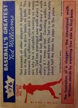 Back of Ted Williams