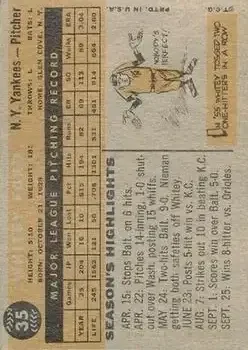 Back of Ed "Whitey" Ford