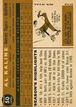 Back of Al Kaline