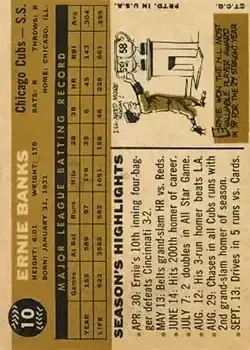 Back of Ernie Banks