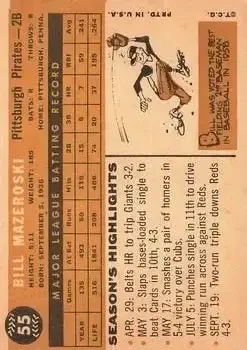 Back of Bill Mazeroski