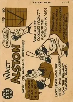 Back of Walter Alston