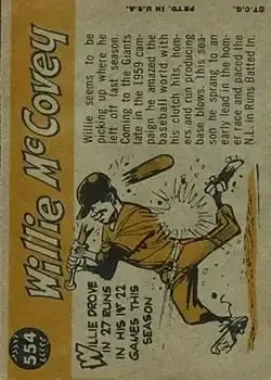 Back of Willie McCovey