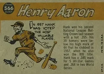Back of Hank Aaron