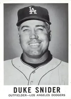 Front of Edwin "Duke" Snider