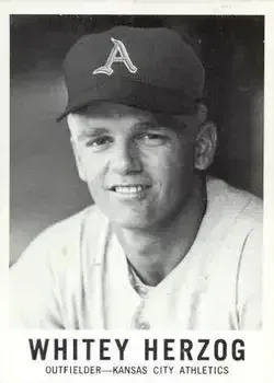 1960 Leaf #71 Whitey Herzog