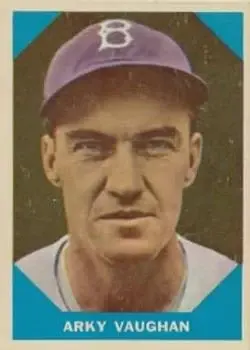 1960 Fleer Baseball Greats #11 Arky Vaughan