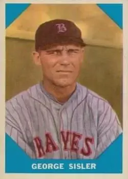 1960 Fleer Baseball Greats #13 George Sisler
